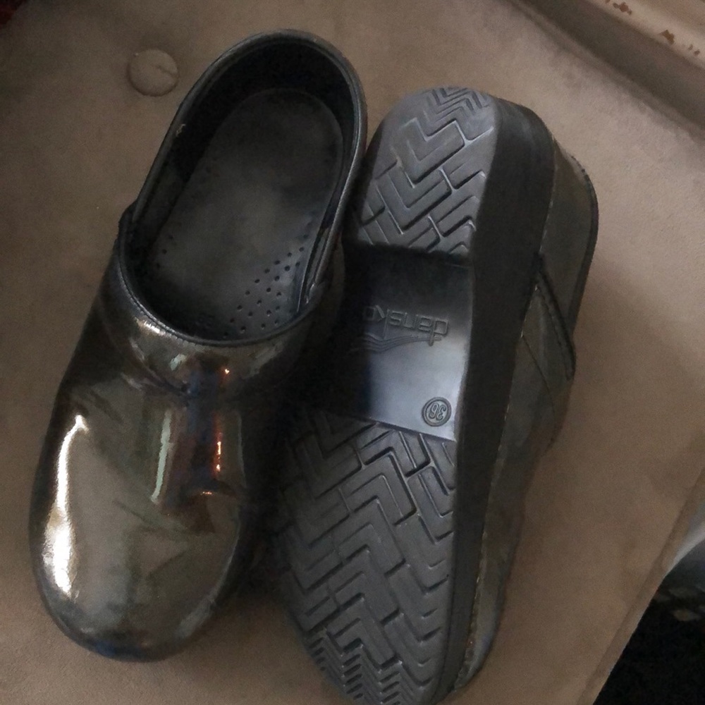 Dansko Clogs Patent Multicolor Sparkle Size 36 - image 3